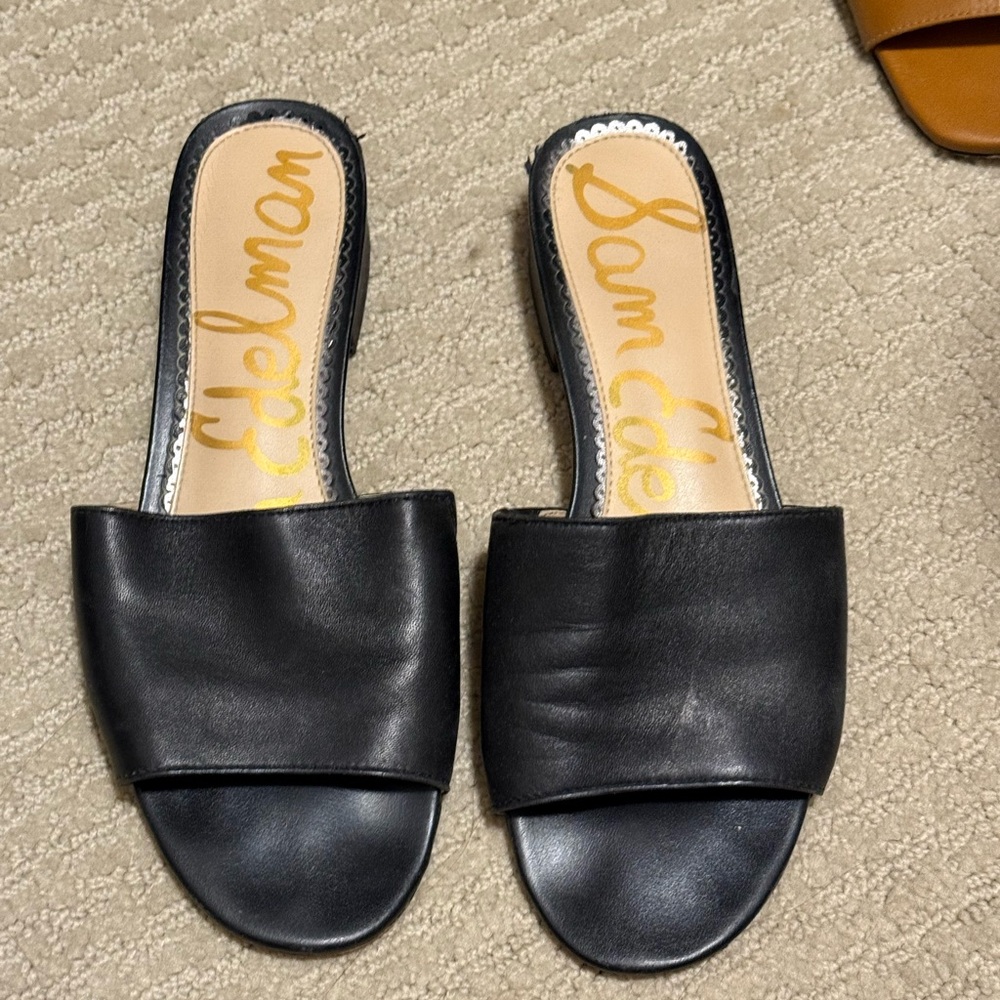Sam Edelman leather mules size 7